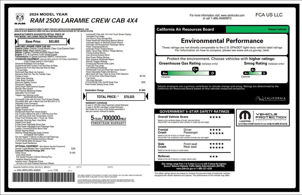 ram ram 2500 pickup 2024 3C6UR5FLXRG402825 image ram ram 2500 pickup 2024 3C6UR5FLXRG402825 image